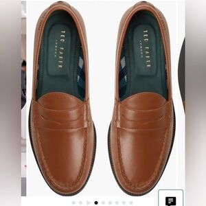 NWOB Ted Baker London Parkhill Penny Loafer (Men) size US 11 tan leather